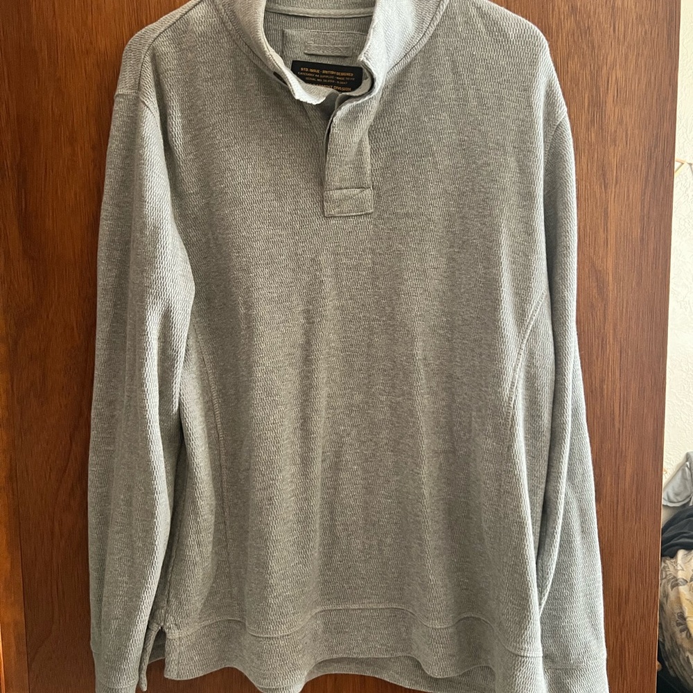 Fat Face Textured Gray Sweater
